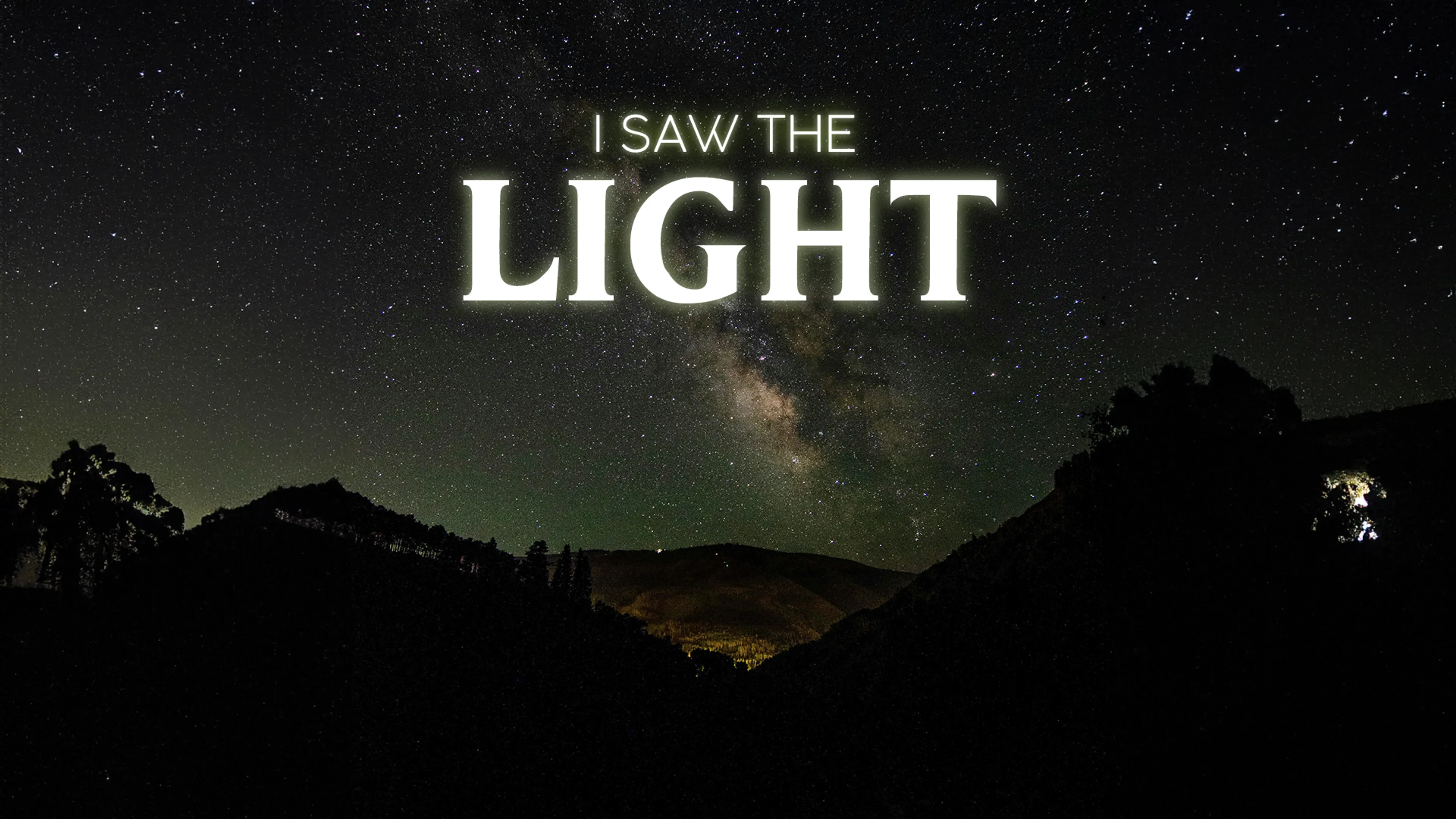 I Saw the Light poster